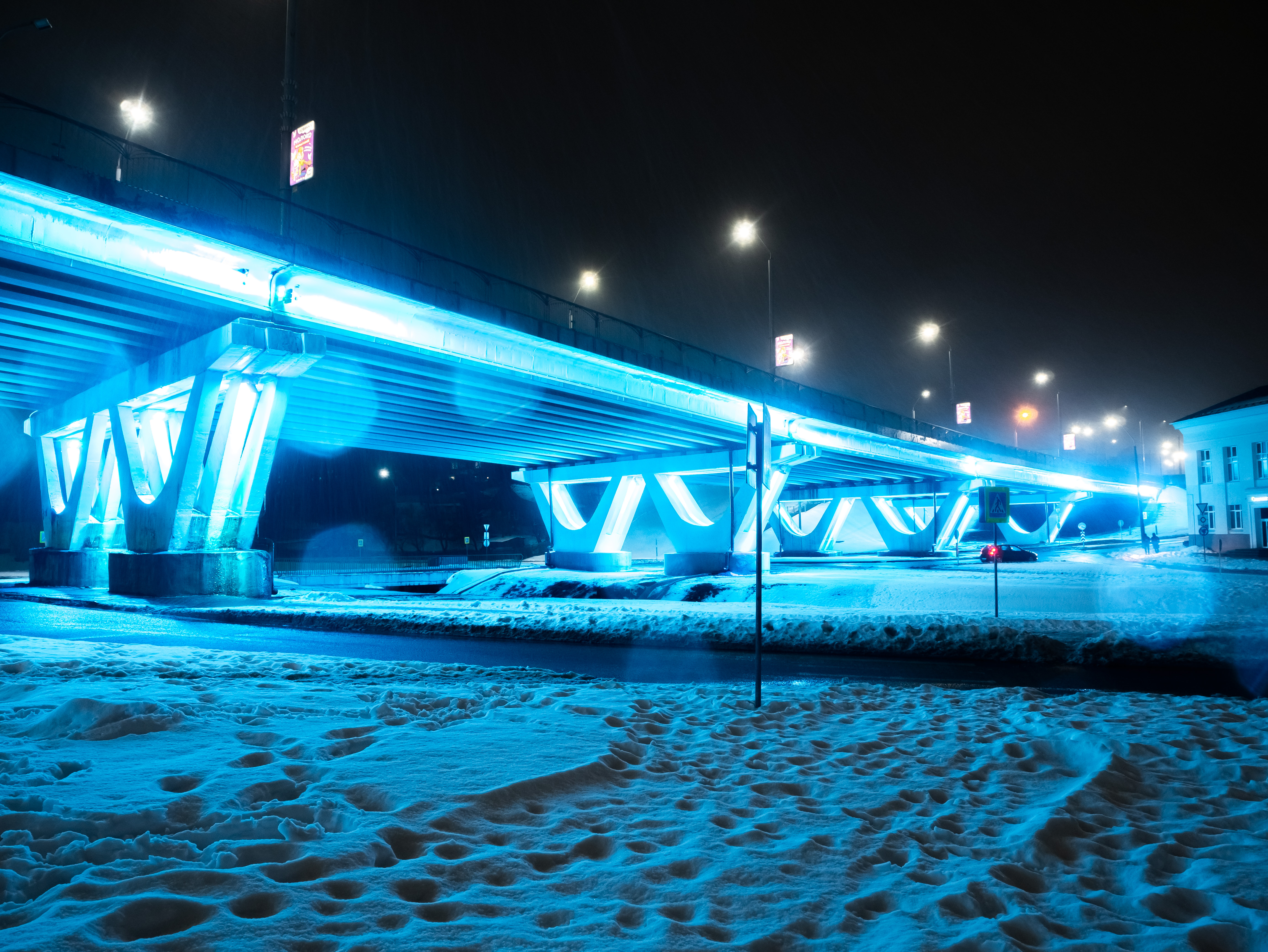 Архитектурная подсветка мостов